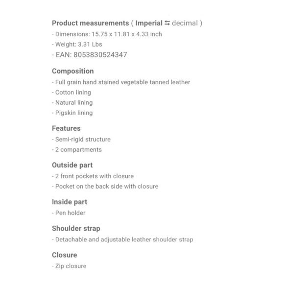 Tuscany Leather Brown Venezia Briefcase Bag - Picture 16 of 16